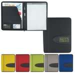 Promotional Portfolios, Padfolios & Writing Pads - Eclipse Mesh 8-1/2" X 11" Zippered Portfolio with Calculator