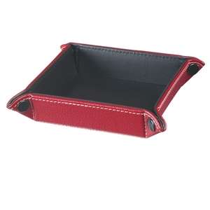 Pebbled Grain Leather Look Foldable Tray 