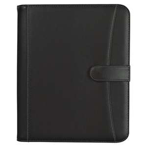 Pebble Grain 8-1/2" X 11" Zippered Portfolio with Calculator 