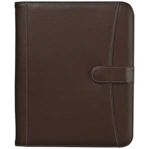 Pebble Grain 8-1/2" X 11" Zippered Portfolio with Calculator 