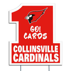 Custom Promotional Big #1 Custom Yard Sign 24"x23-1/2"