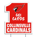 Logo Banners & Signs - Big #1 Custom Yard Sign 24"x23-1/2"