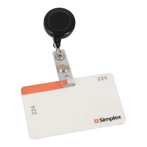 Retractable Badge Holder with Laminated Label