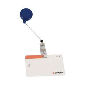 Retractable Badge Holder with Laminated Label