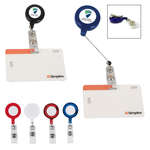 Imprinted Badge Reels - Retractable Badge Holder with Laminated Label