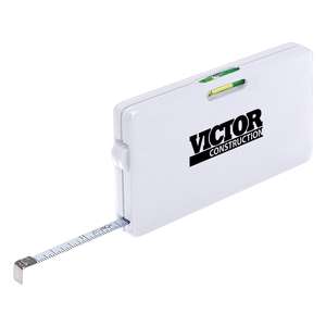 Custom Promotional Rectangular Tape Measure with Level