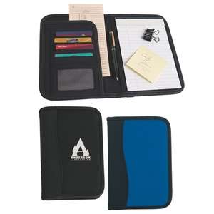 Small Microfiber Portfolio with Embossed PVC Trim