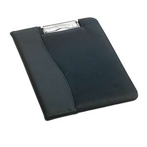 Microfiber Clip Board with Embossed PVC Trim