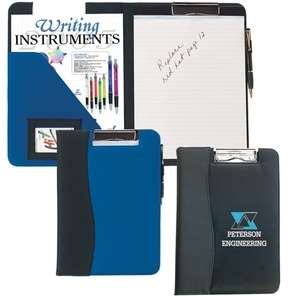 Microfiber Clip Board with Embossed PVC Trim
