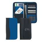 Custom ID Holders - Microfiber Travel Wallet with Embossed PVC Trim