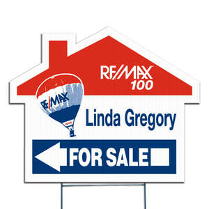 Custom Promotional House Custom Yard Sign 23-1/2"x19"