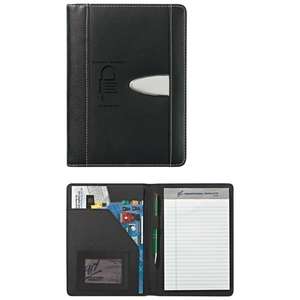 Custom Promotional Eclipse Bonded Leather 5" X 7" Portfolio