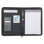 Promotional Portfolios, Padfolios & Writing Pads - Eclipse 5" X 7" Zippered Portfolio with Calculator