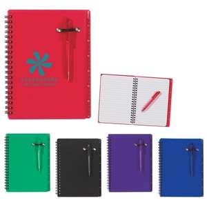 5" X 7" Spiral Notebook and Pen 