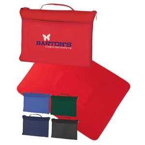 Custom Promotional Fleece Travel Blanket