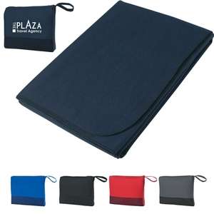 Custom Promotional Travel Blanket with Bag