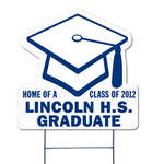 Imprinted Yard Signs - Graduate Custom Yard Sign 24"x24"