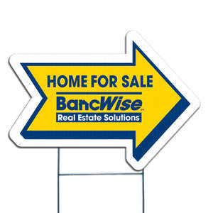 Custom Promotional Arrow Custom Yard Sign 24"x17-1/2"