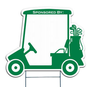 Custom Promotional Golf Cart Custom Yard Sign 24"x24"