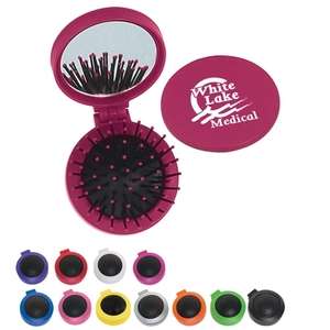 2 in 1 Round Brush/Mirror - Colors