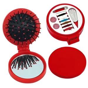 3 in 1 Brush/Mirror/Sewing Kit - Colors 