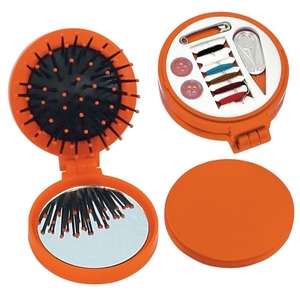 3 in 1 Brush/Mirror/Sewing Kit - Colors 