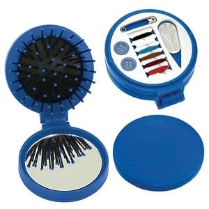 3 in 1 Brush/Mirror/Sewing Kit - Colors 