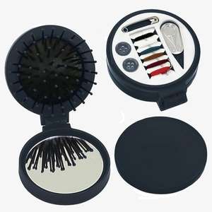 3 in 1 Brush/Mirror/Sewing Kit - Colors 