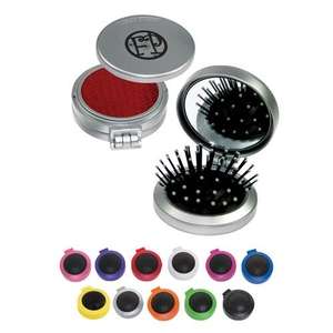Custom Promotional 3 in 1 Brush/Mirror/Lint Brush