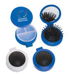 Promotional Travel & Personal Care Items - 3 in 1 Brush/Mirror/Pill Case