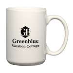 Custom Classic Coffee Mugs - 15 Oz El Grande Mug - White