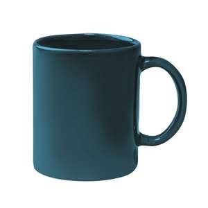 11 Oz Colored Stoneware Mug with C-Handle