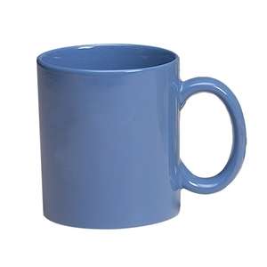 11 Oz Colored Stoneware Mug with C-Handle