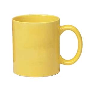 11 Oz Colored Stoneware Mug with C-Handle