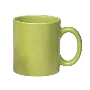 11 Oz Colored Stoneware Mug with C-Handle