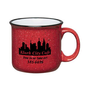 Custom Promotional 15 Oz Campfire Mug - Red