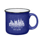 Promotional Camper Coffee Mugs - 15 Oz Campfire Mug - Cobalt