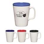Promotional Cafe Coffee Mugs - 16 Oz Two-Tone Java Mug - Colors