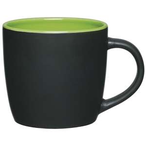 12 Oz Cafe Mug - Two Tone