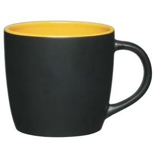 12 Oz Cafe Mug - Two Tone