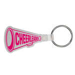 Personalized Stock Keychains - Megaphone Soft Plastic Custom Key Chain 2"