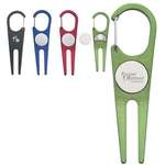 Custom Golf Ball Markers - Aluminum Divot Tool with Ball Marker