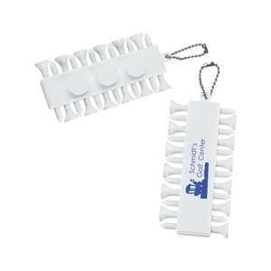 Custom Promotional Golf Tees with Beaded Key Chain