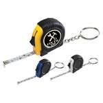 Business Tape Measures - Rubber Tape Measure Key Tag with Laminated Label