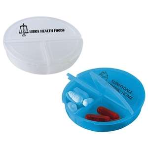 Custom Promotional 3 Compartment Pill Holder