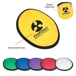 Custom Promotional 10" Flying Disk with Matching Pouch