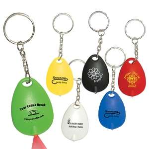 Custom Promotional Tear Drop Mini Light Key Tag