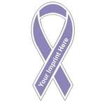 Imprinted Magnets - Custom Awareness Ribbon Magnet - 30 mil