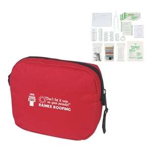 Custom Promotional First Aid Kit with Belt Loop Attachment