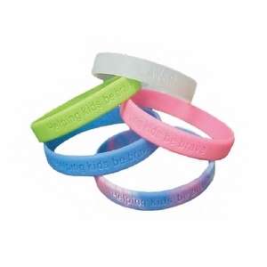 Custom Promotional Laser Engraved Awareness Bracelet